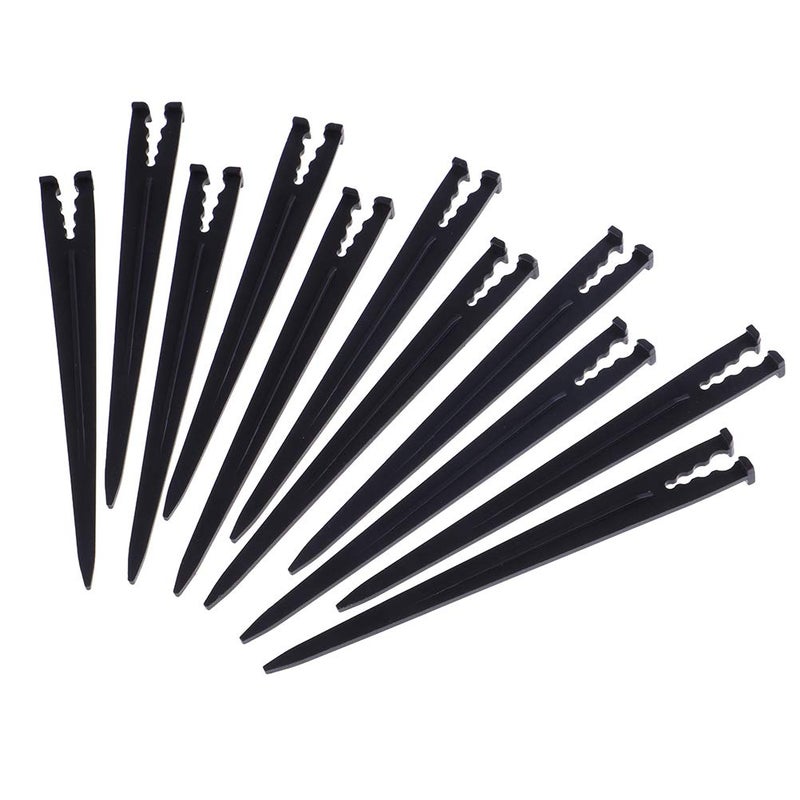 CoscosX 200 Pcs Plastic Irrigation Drip Support Stakes for 1/4-Inch Tubing Hose 4/7 or 3/5 Irrigation Hose Holder&Emitters/Drip Irrigation Kits/Garden Tools for Vegetable Gardens Flower Beds Herbs Garden - Image 4